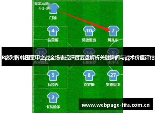 B席对阵韩国意甲之战全场表现深度复盘解析关键瞬间与战术价值评估 B席对阵韩国意甲之战全场表现深度复盘解析关键瞬间与战术价值评估